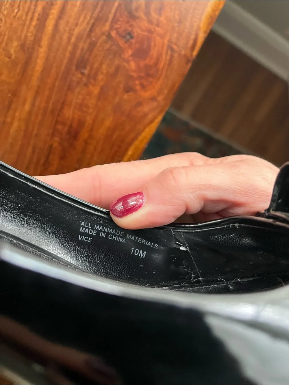 Franco Sarto polished black
